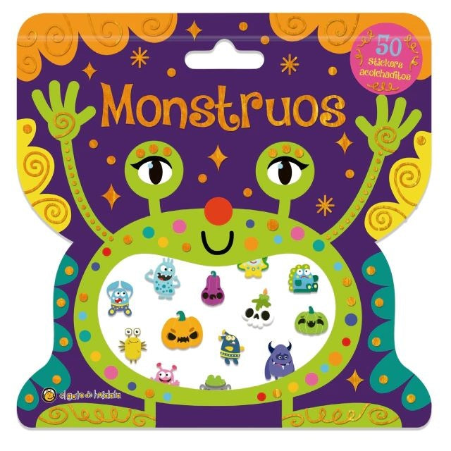 MONSTRUOS -STICKERS ACOLCHADITOS | Editorial Guadal S.A.