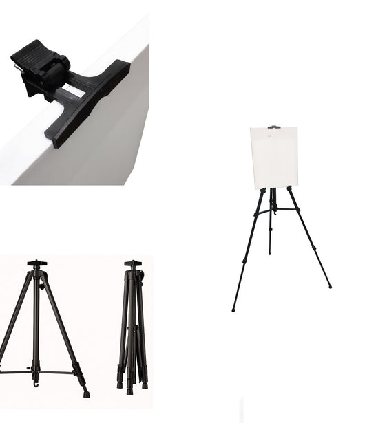 Atril de Aluminio 55-155cm con estuche HJ-06026 | PAPELERÍA