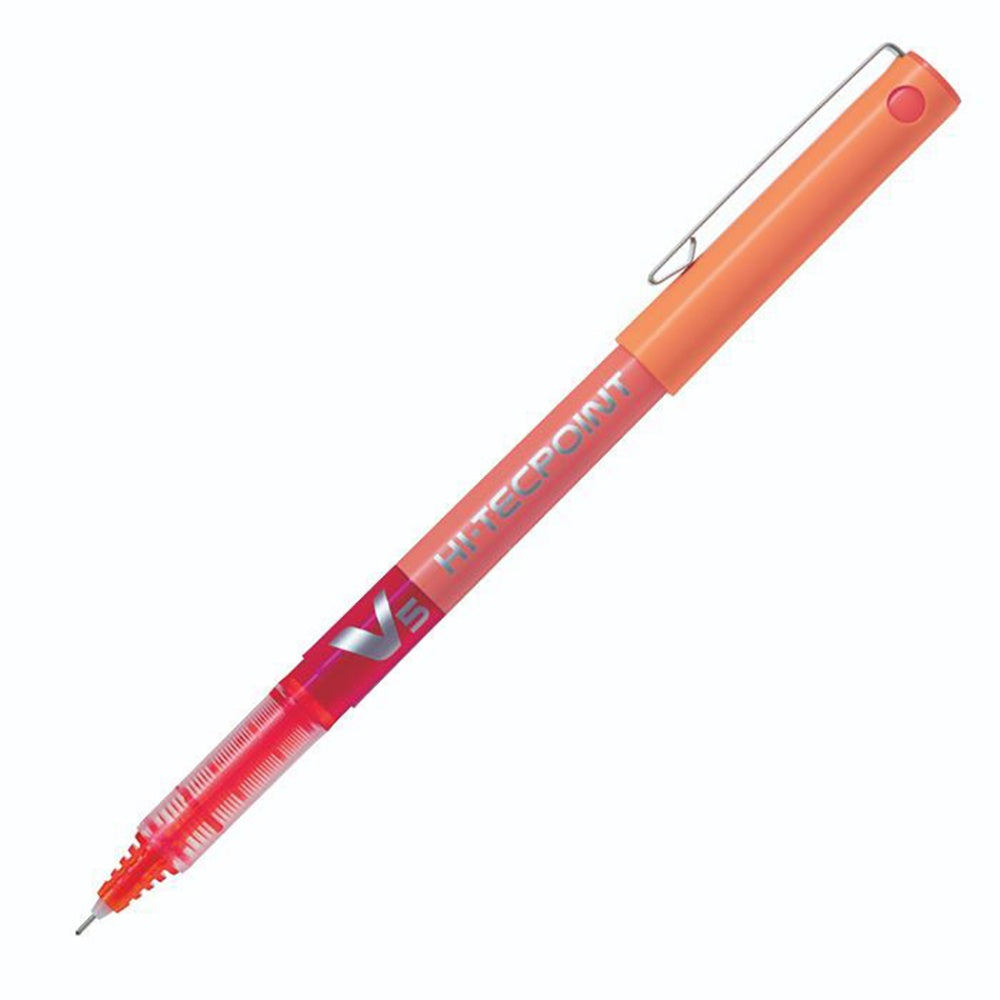 Lapicera Naranja Pilot V5 Hi-Tecpoint 0.5 mm  | PAPELERÍA