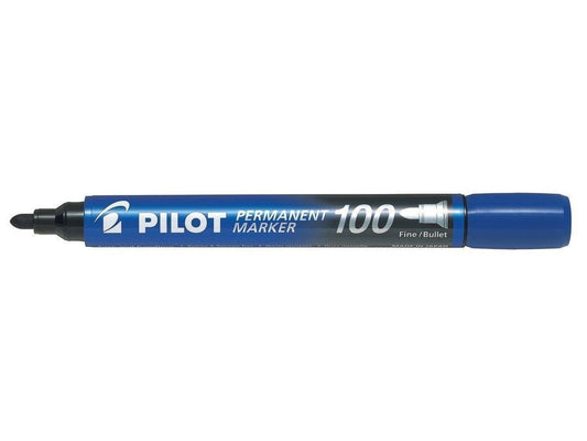 Marcador permanente azul Pilot SCA-100 punta fina | PAPELERÍA
