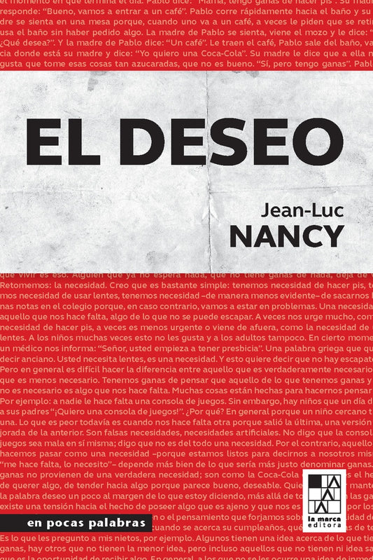 DESEO, EL | Jean-Luc Nancy