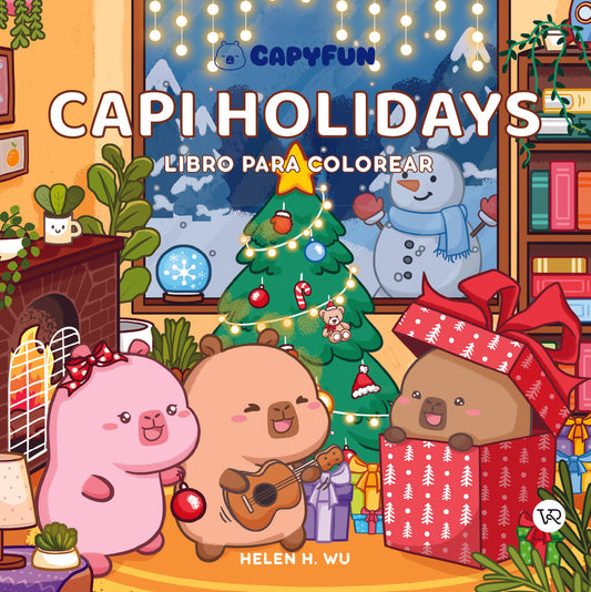 Capi Holidays. Libro para colorear (Capyfun) | HELEN WU