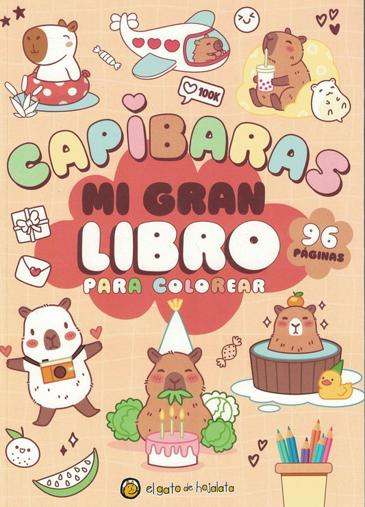 MI GRAN LIBRO PARA COLOREAR CAPIBARAS | Editorial Guadal S.A.