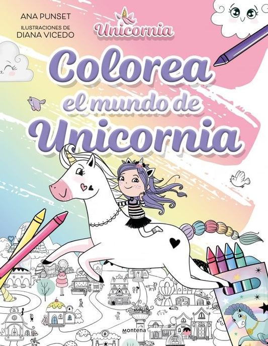 LIBRO DE COLOREAR DE UNICORNIA | ANA PUNSET
