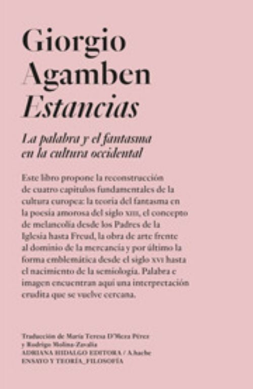 ESTANCIAS | AGAMBEN GIORGIO