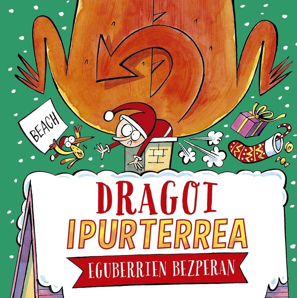 DRAGÓN DEL TRASERO EN LLAMAS. EN NAVIDAD | Beach