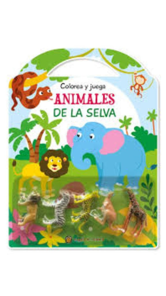 COLOREA Y JUEGA-ANIMALES DE LA SELVA