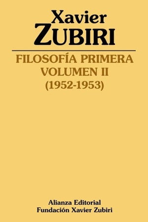 FILOSOFIA PRIMERA 1952 1953 | XAVIER ZUBIRI
