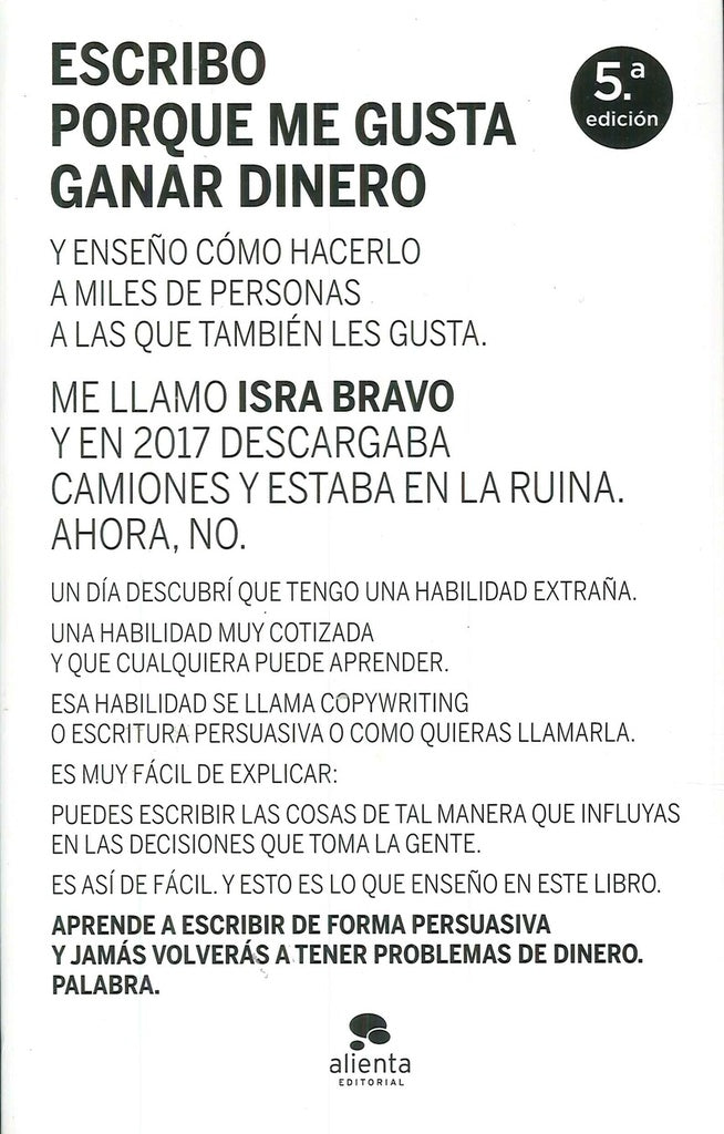 ESCRIBO PORQUE ME GUSTA GANAR DINERO | ISRAEL BRAVO