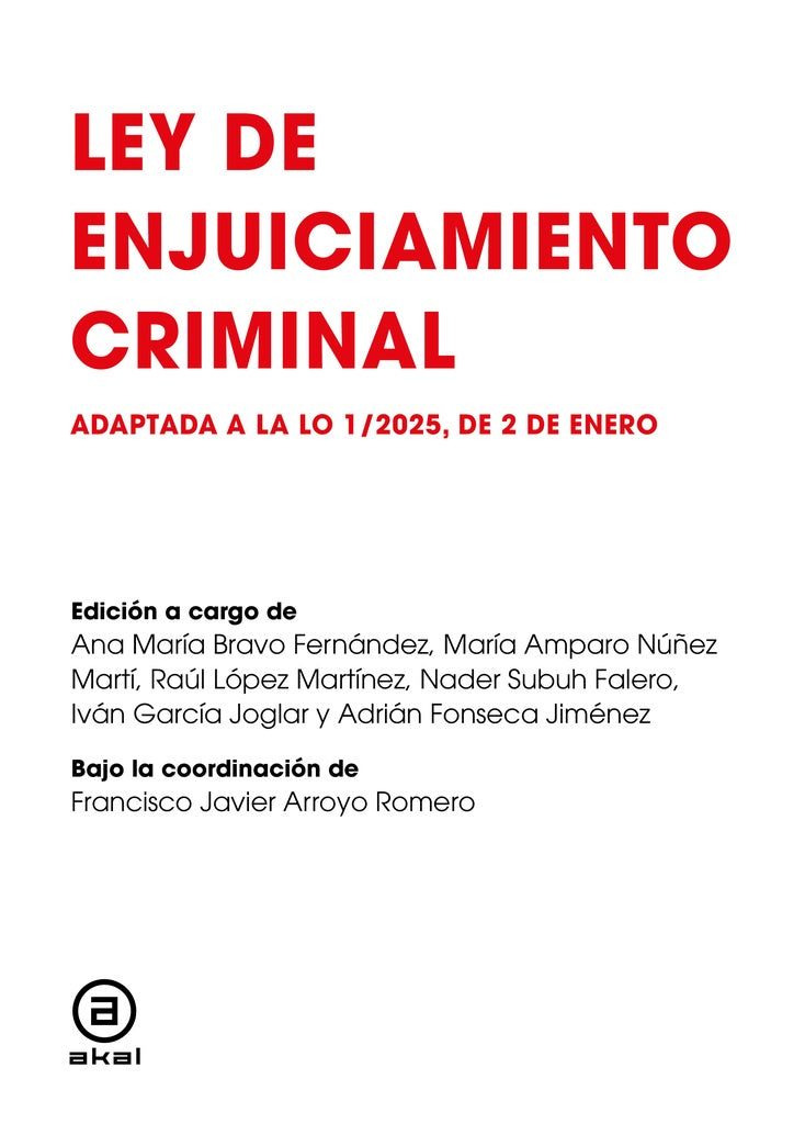 LEY DE ENJUICIAMIENTO CRIMINAL | ARROYOJAVIER