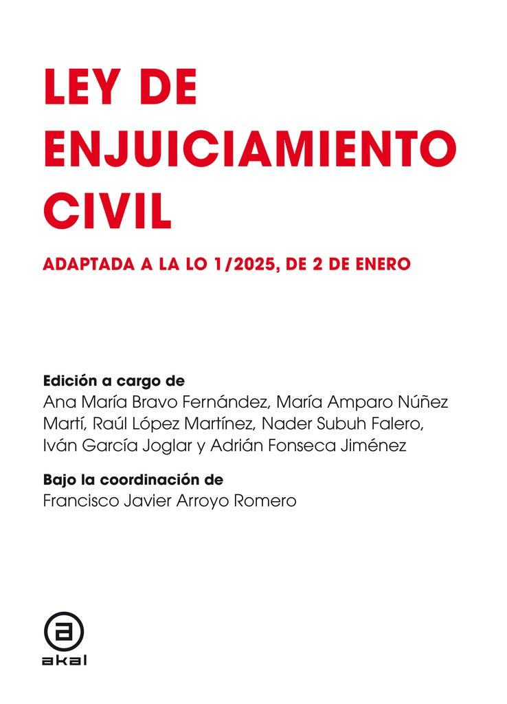 LEY DE ENJUICIAMIENTO CIVIL | ARROYOJAVIER