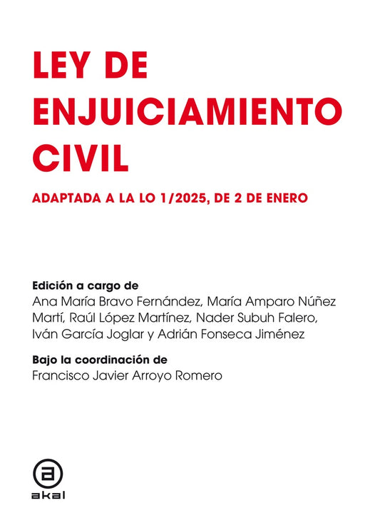 LEY DE ENJUICIAMIENTO CIVIL | ARROYOJAVIER