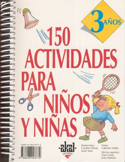 150 ACTIVIDADES NIÑOS NIÑAS 3 AÑOS | AAVV (alemanes)