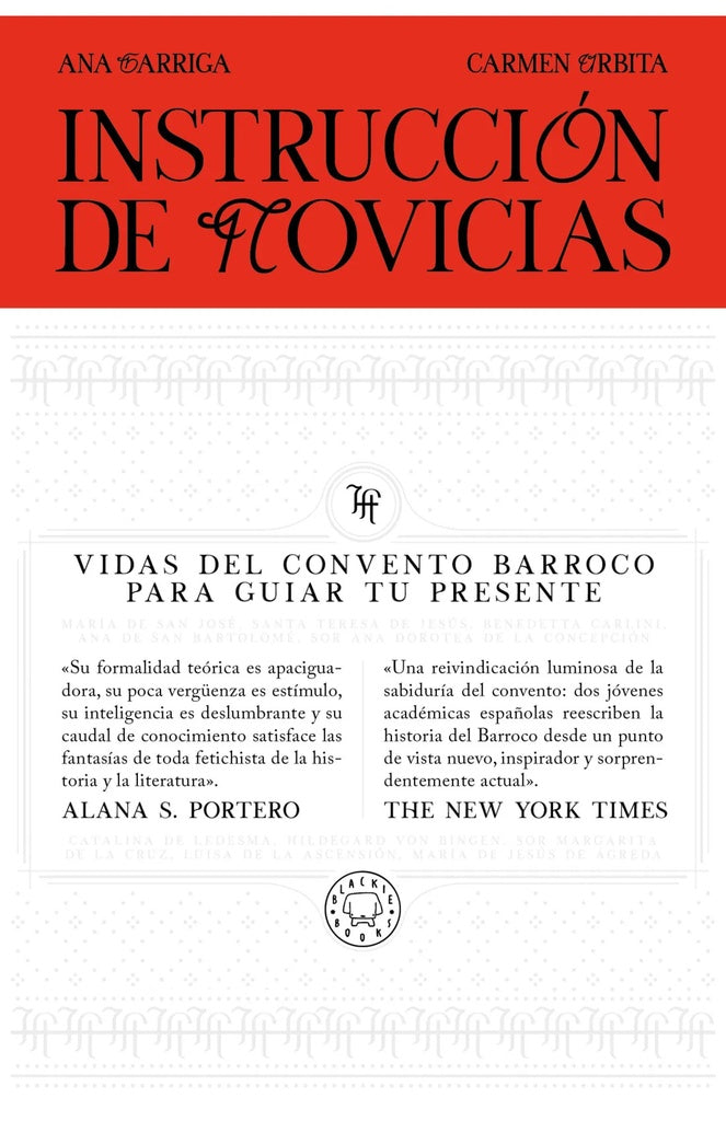 INSTRUCCION DE NOVICIAS | ANA/URBITA  CARMEN GARRIGA