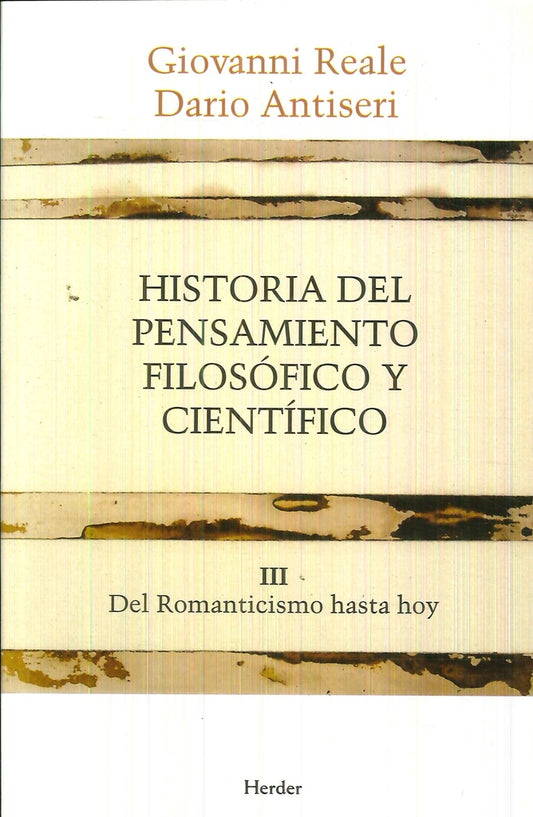 HISTORIA DEL PENSAMIENTO FILOSOFICO Y CIENTIFICO III | REALEGIOVANNI/ANTISERIDARIO