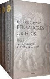 PENSADORES GRIEGOS 3 VOL, RTCA | GOMPERZTHEODOR