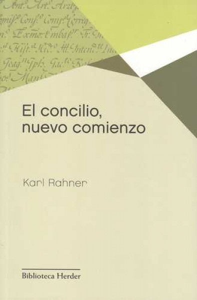 CONCILIO NUEVO COMIENZO,EL | RAHNERKARL