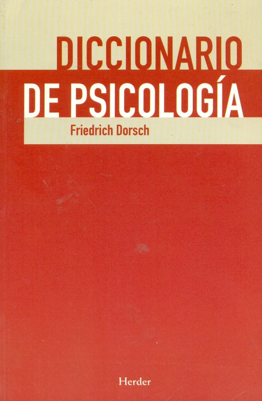 DIC,DE PSICOLOGIA (RCA) | DORSCHFRIEDRICH