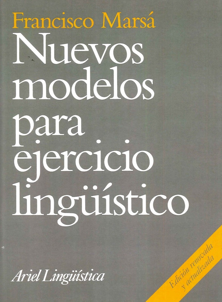 NUEVOS MODELOS PARA EJERCICIO LINGÜISTICO | FRANCISCOMARSA GOMEZ
