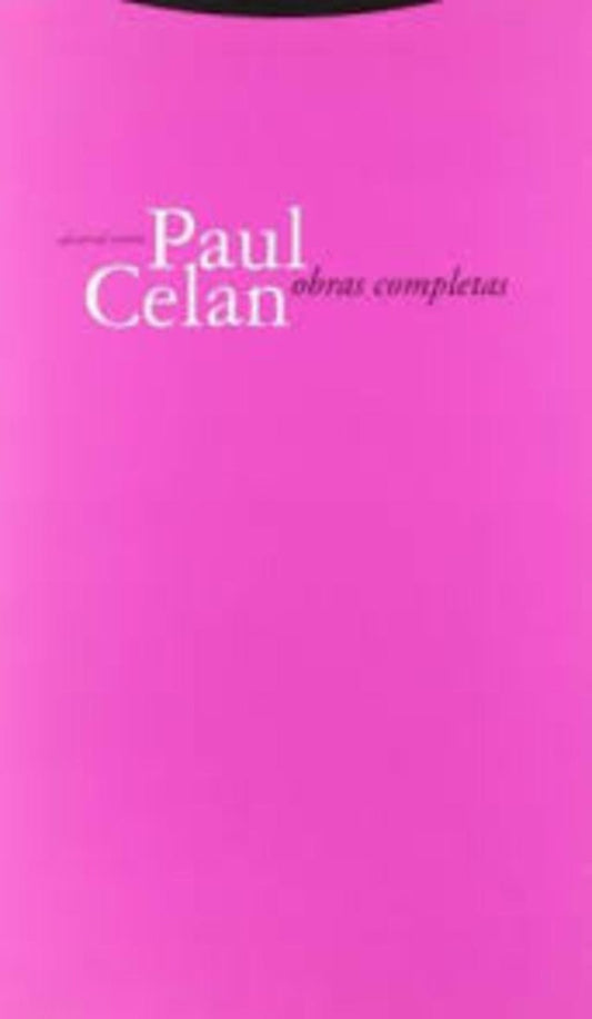 PAUL CELAN OBRAS COMPLETAS | CELANPAUL