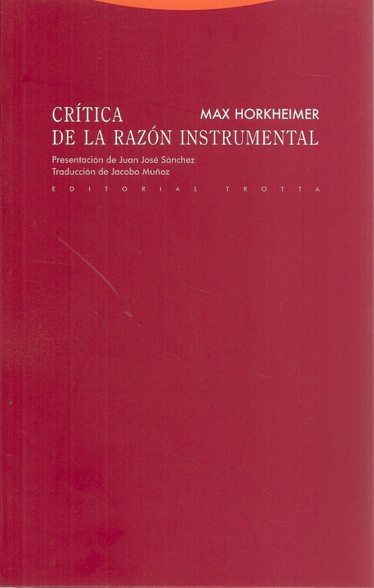 CRITICA DE LA RAZON INSTRUMENTAL | HORKHEIMERMAX