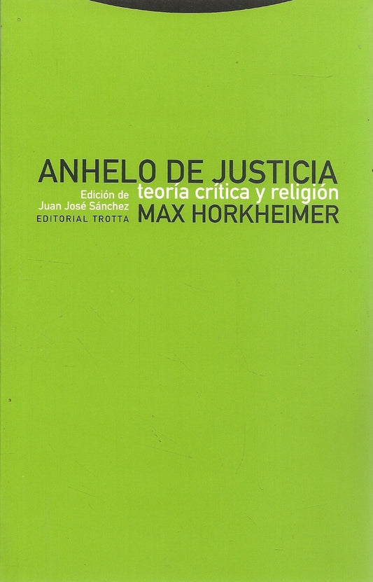 ANHELO DE JUSTICIA | HORKHEIMERMAX