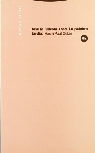 PALABRA TARDIA LA MIN | CUESTAJOSE M