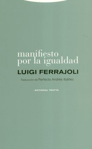 MANIFIESTO POR LA IGUALDAD | FERRAJOLI LUIGI