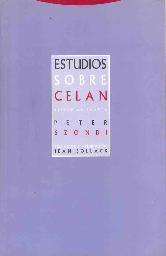 ESTUDIOS SOBRE CELAN | SZONDIPETER