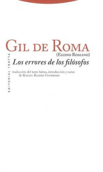 ERRORES DE LOS FILOSOFOS,LOS | DEROMA(EGIDIOROMANO) GIL