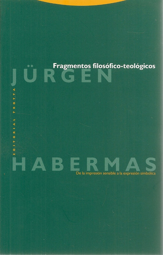 FRAGMENTOS FILOSOFICO TEOLOGICOS | JURGENHABERMAS