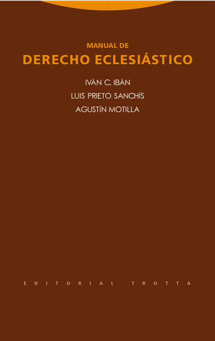 MANUAL DE DERECHO ECLESIASTICO | PRIETOSANCHISLUISIBANIVAN C