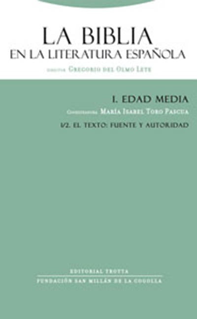 BIBLIA EN LA LITERATURA ESPAÑOLA 1/2 I EDAD MEDIA | TOROPASCUAMª ISABEL