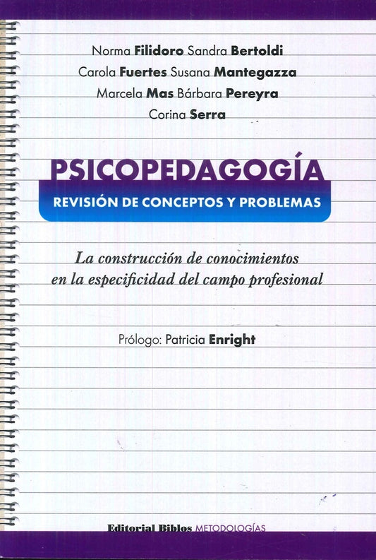 Psicopedagogía: revisión de conceptos y problemas.  | Norma;Bertoldi Sandra; Fuertes  Carola; Mantegazza