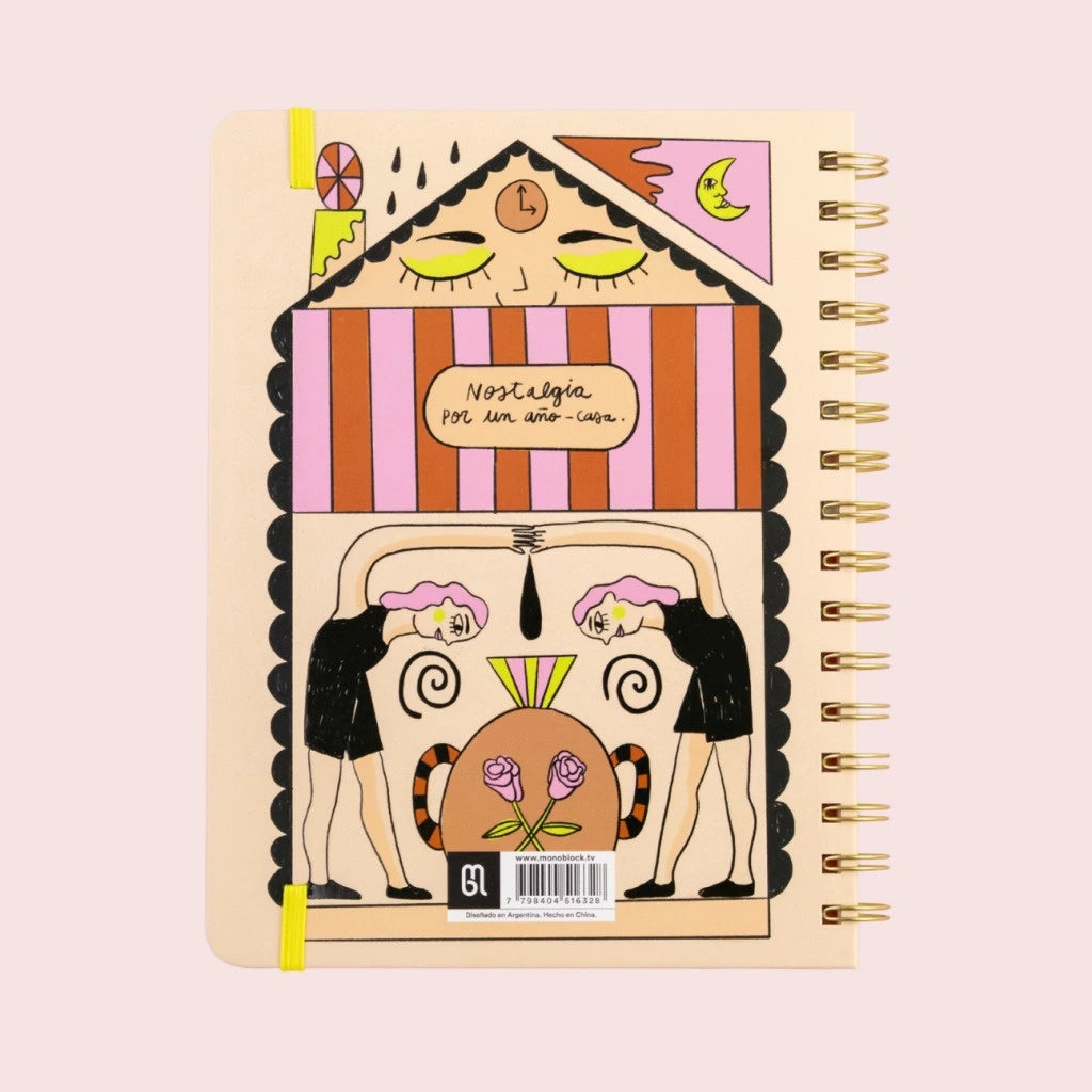 CUADERNO A5 ANILLADO LISO STICKERS | SIN ASIGNAR