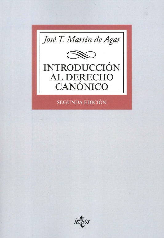 INTRODUCCION AL DERECHO CANONICO | JOSE T MARTIN DE AGAR
