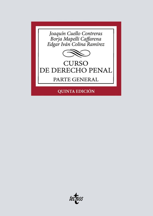 CURSO DE DERECHO PENAL | JOAQUIN/MAPELLI CAFFAR CUELLO CONTRERAS