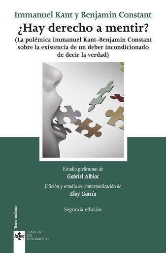 HAY DERECHO A MENTIR | IMMANUEL/CONSTANT  BENJAMIN KANT