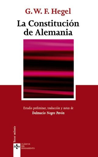 CONSTITUCION DE ALEMANIA,LA | Georg Wilhelm Friedrich Hegel
