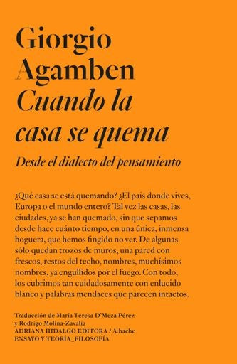 CUANDO LA CASA SE QUEMA | GIORGIO AGAMBEN