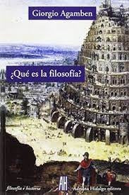 QUE ES LA FILOSOFIA | GIORGIO AGAMBEN