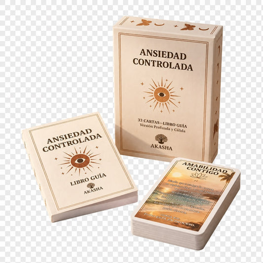 Ansiedad controlada (libro + cartas) | AKASHA