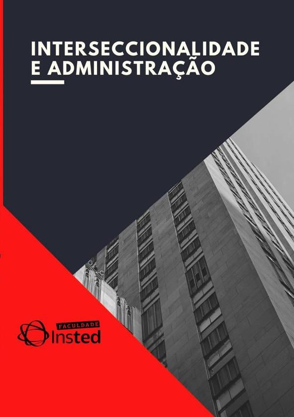 Interseccionalidade E Administra??o | Faculdade Insted