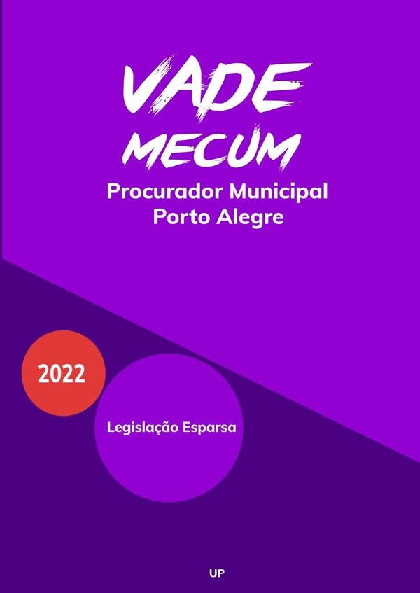 Vade Mecum Pgm Porto Alegre | Up Concursos