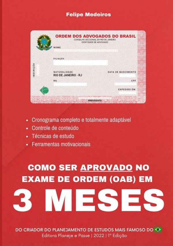 Como Ser Aprovado No Exame De Ordem (oab) Em 3 Meses | Felipe Medeiros