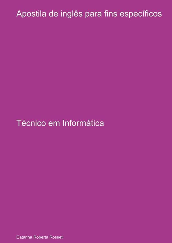 Apostila De Ingl?s Para Fins Especificos | CatarinaRoberta Rosseti
