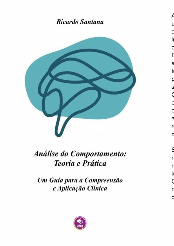 Analise Do Comportamento: Teoria E Pratica | RICARDO SANTANA RODRIGUEZ