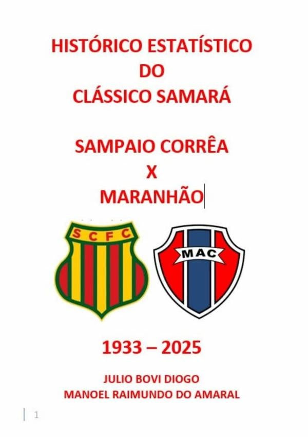 Historico Estatistico Do Classico Samara | JulioManoelRaimundoDoAmaralBovi Diogo