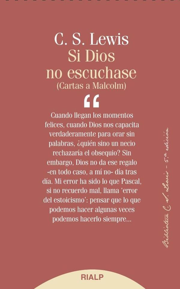 Si Dios no escuchase | LewisC. S.