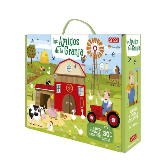 AMIGOS DE LA GRANJA, LOS. LIBRO Y PUZLE GIGANTE | Sassi